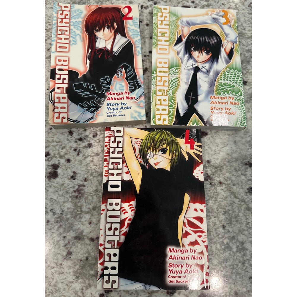 Pyscho Busters Manga Del Rey Volume 2 3 4 Yuya Aoki